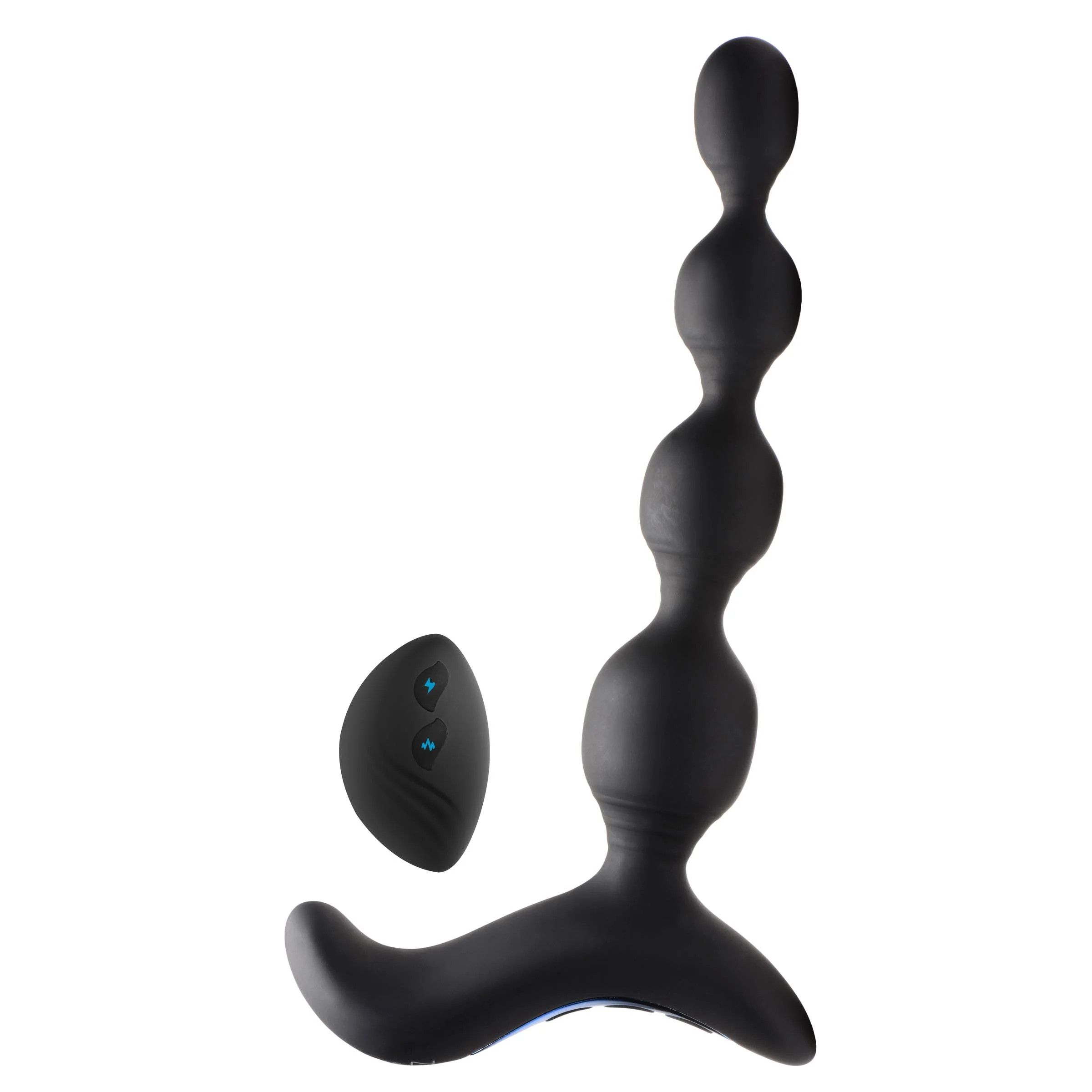 Shock-beads 80x Vibrating & E-stim Silicone Anal Beads With Remote - Image 3