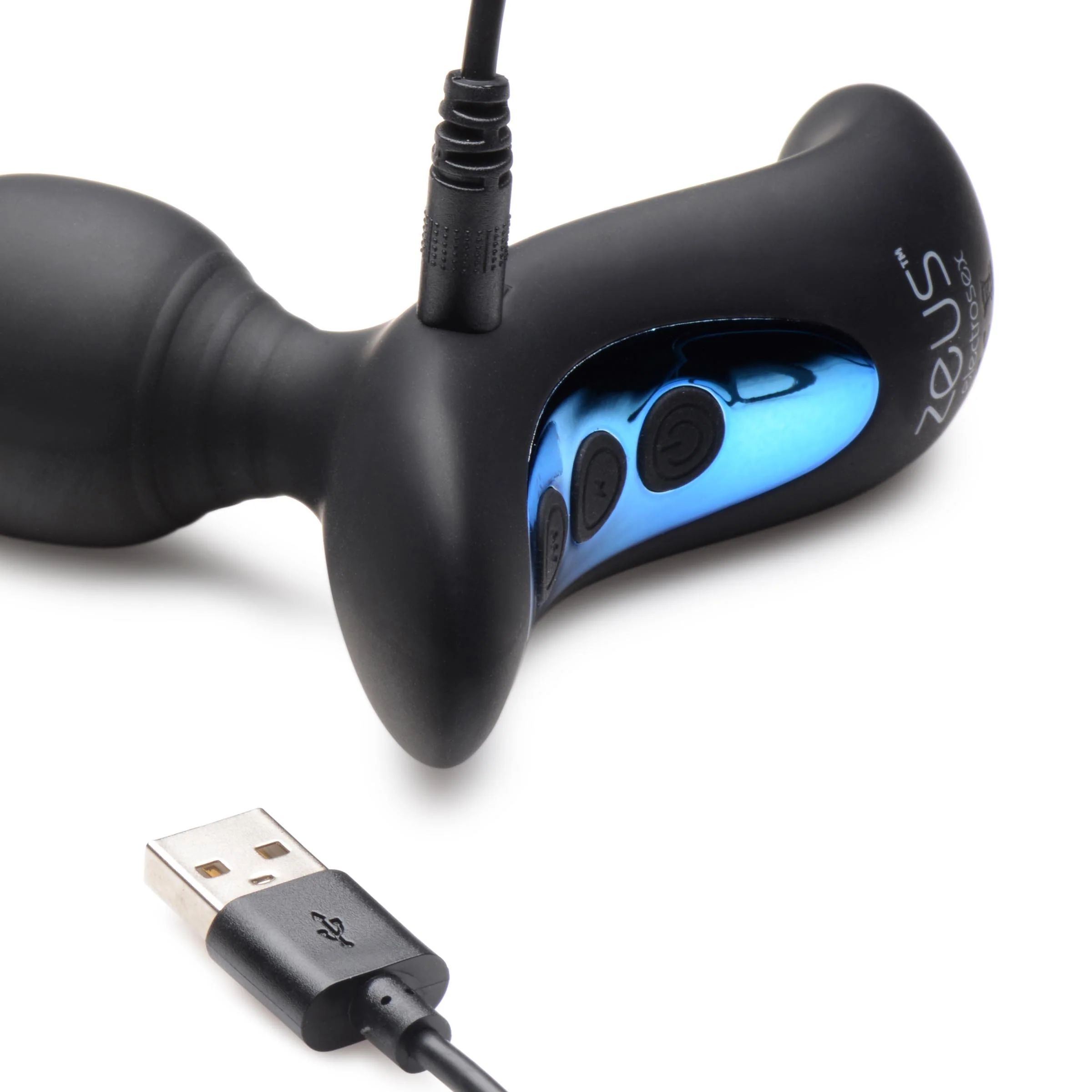 Shock-beads 80x Vibrating & E-stim Silicone Anal Beads With Remote - Image 4