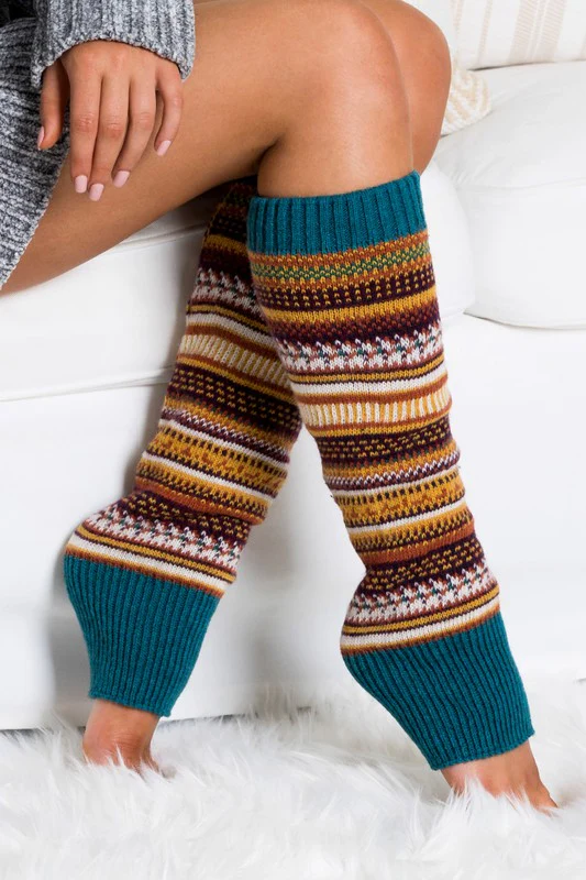 Short Fairisle Legwarmer - Image 10