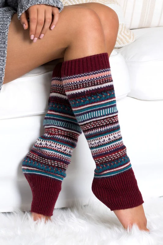 Short Fairisle Legwarmer - Image 12