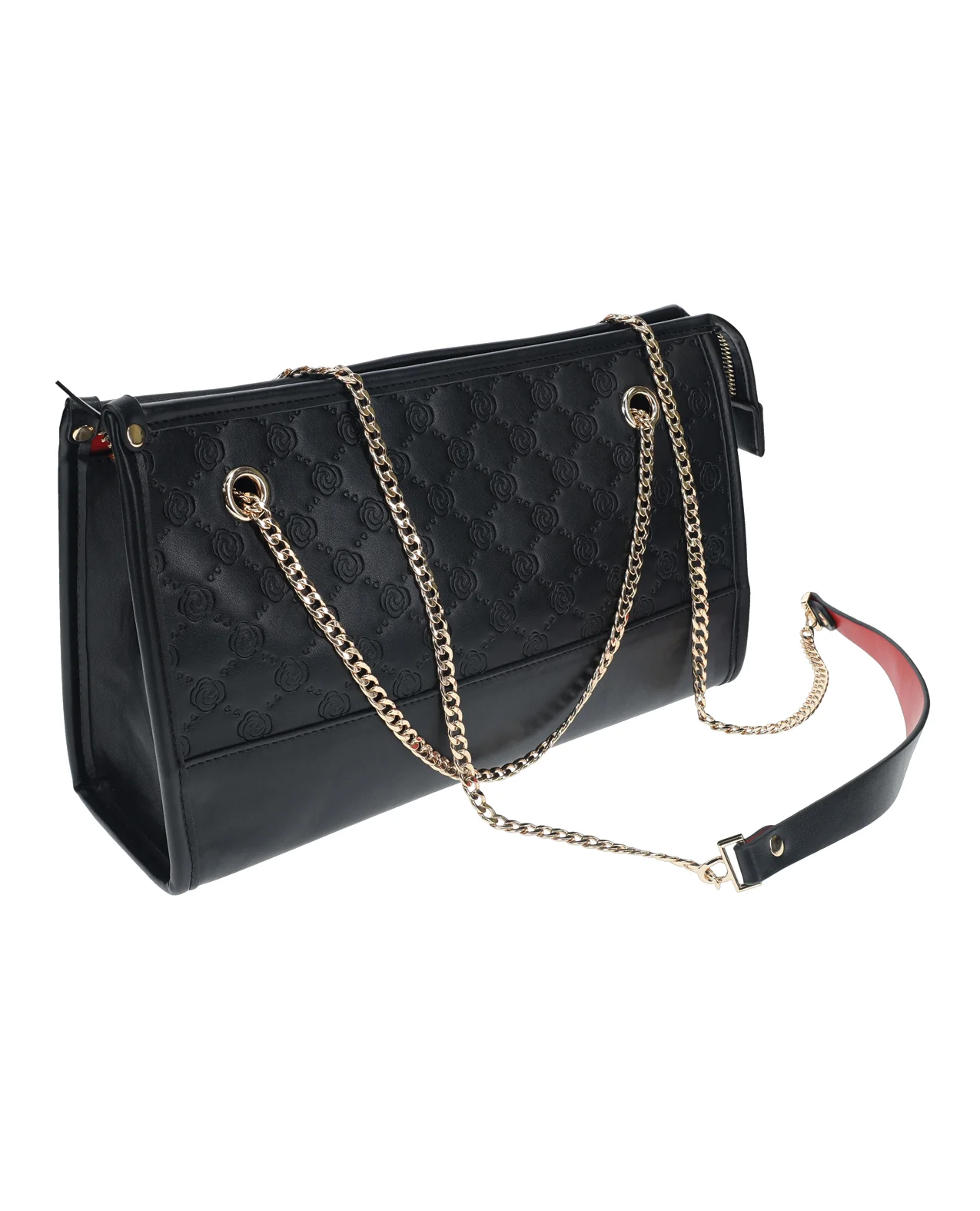 Shots Ouch! Milan Collection Bondage Kit w/Bag - Black/Red - Image 4