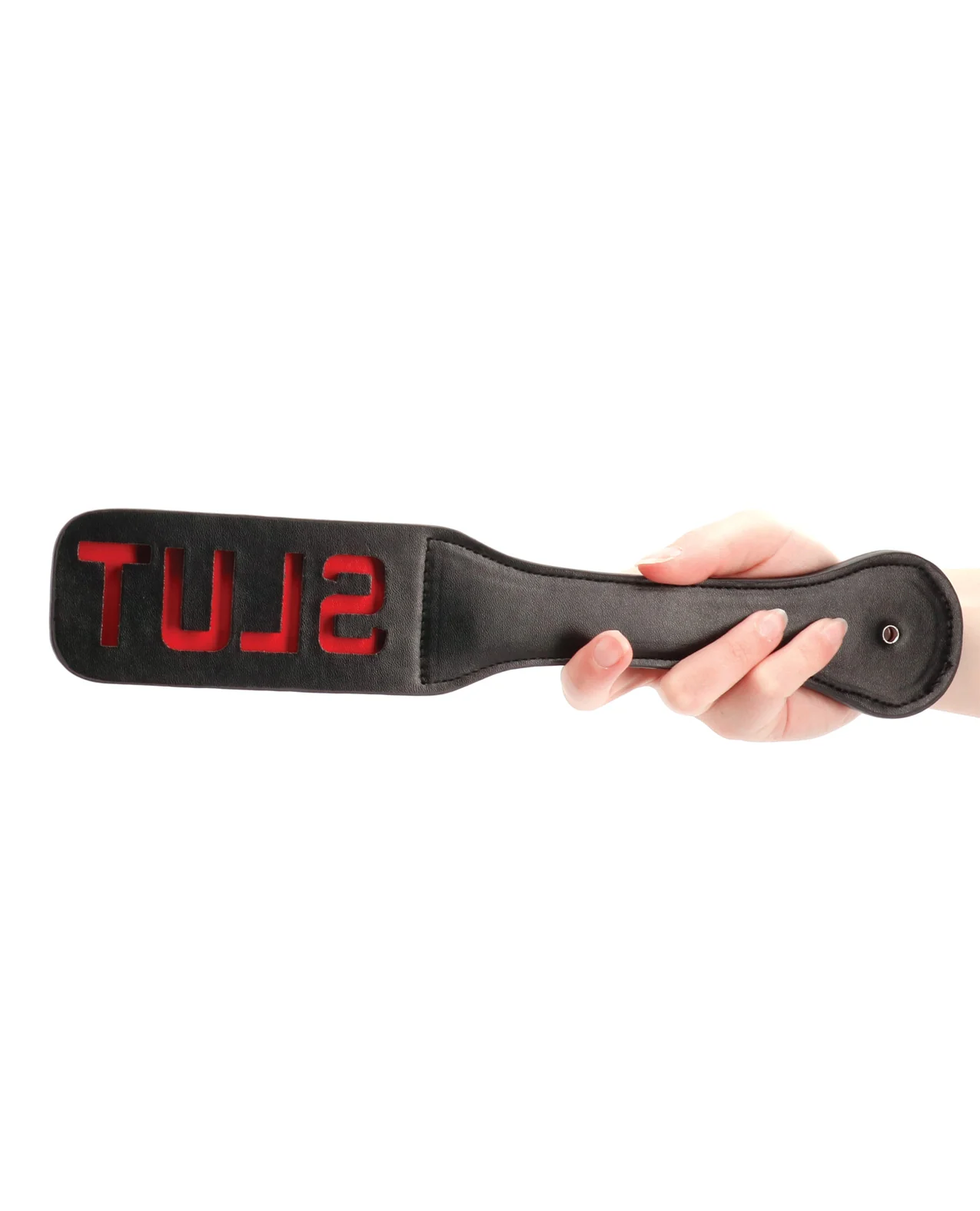 Shots Ouch Slut Paddle - Black - Image 3