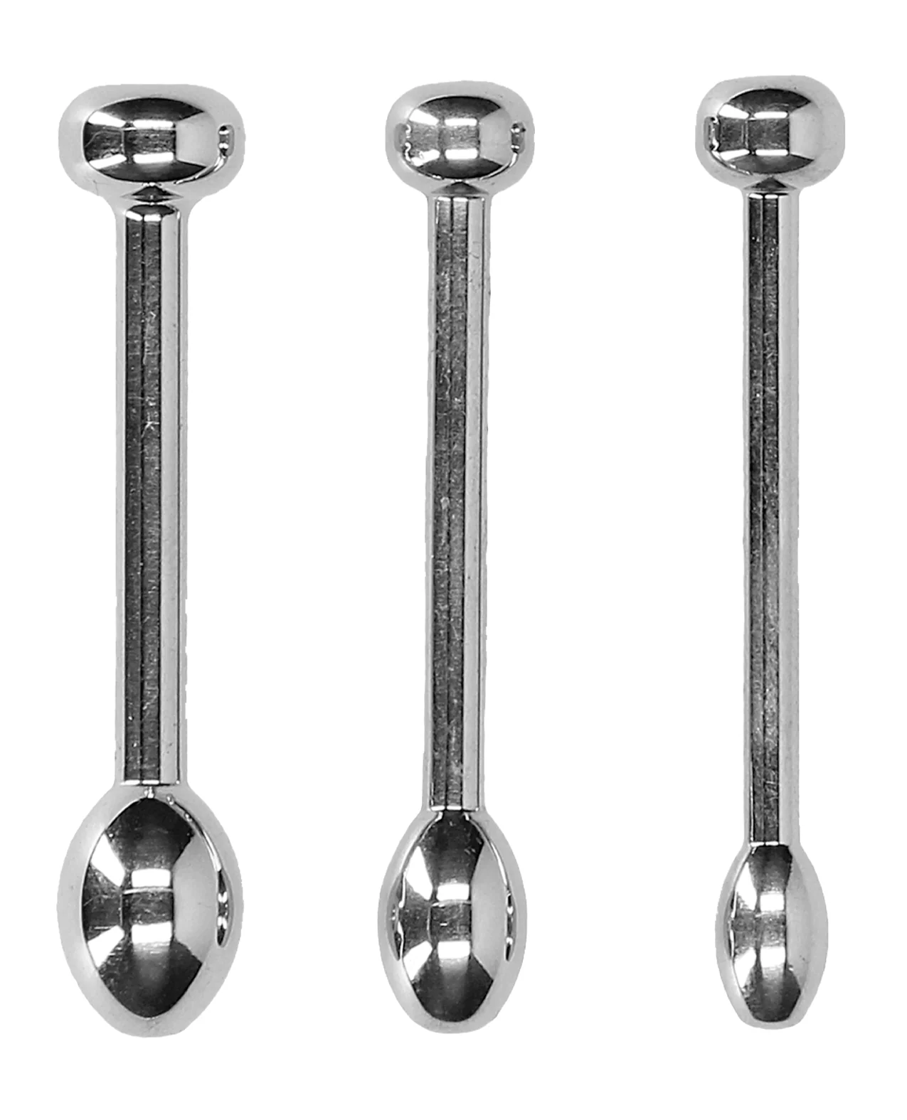 Shots Ouch Urethral Sounding Metal Plug Set - 49/50 mm - Image 2