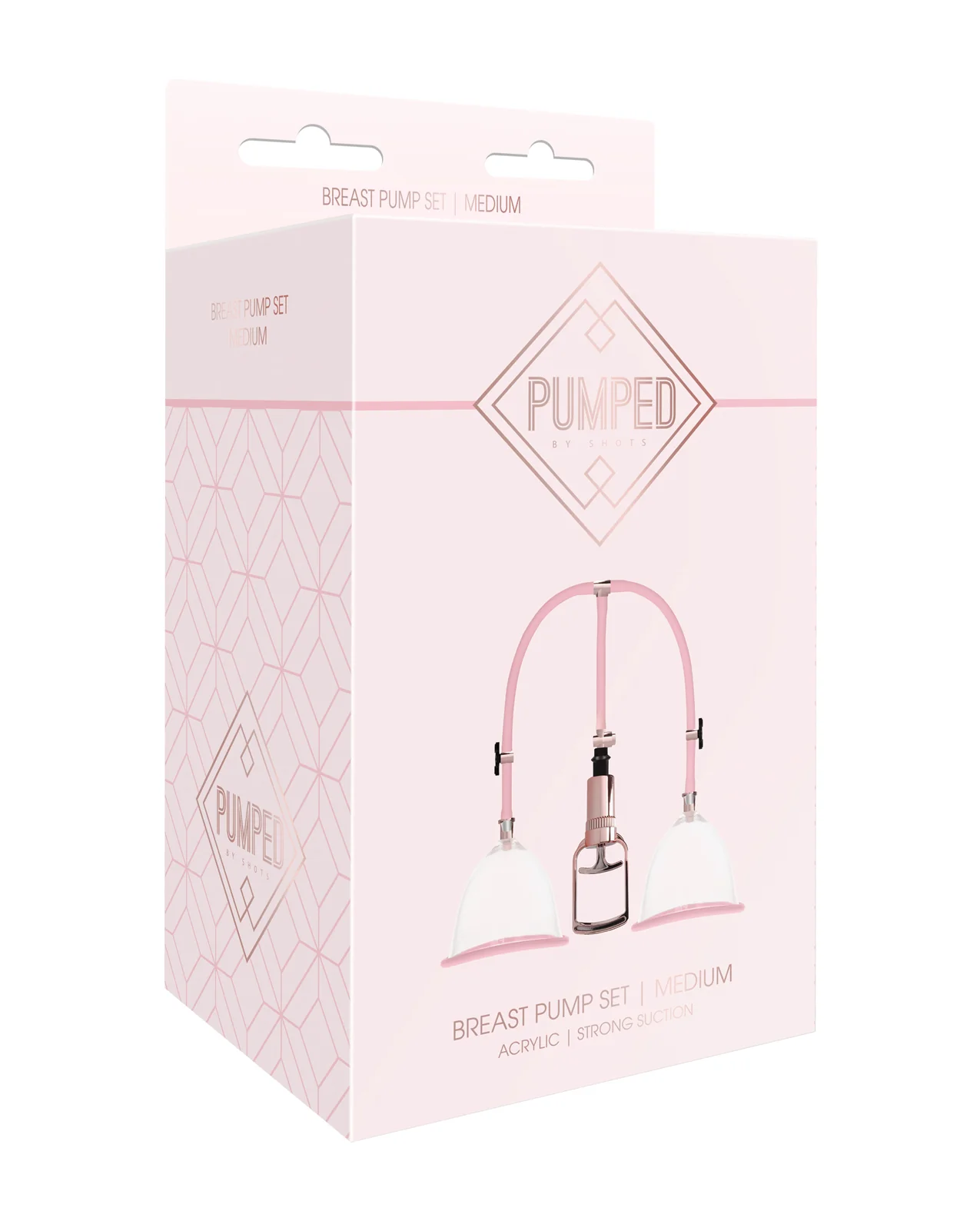 Shots Pumped Breast Pump Set - Medium Rose Gold - Image 2
