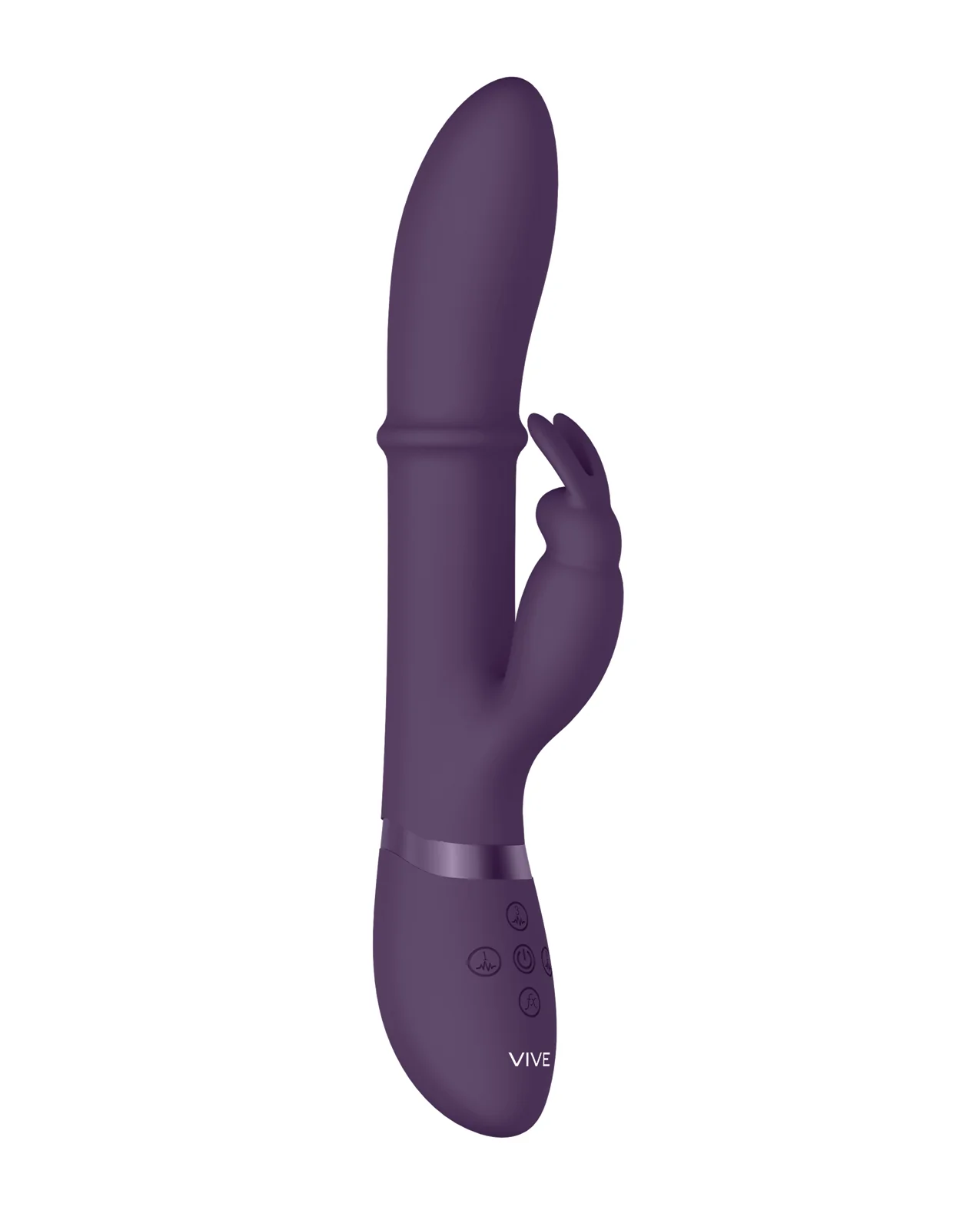 Shots Vive Halo Up & Down Ring G-Spot Rabbit - Purple - Image 3
