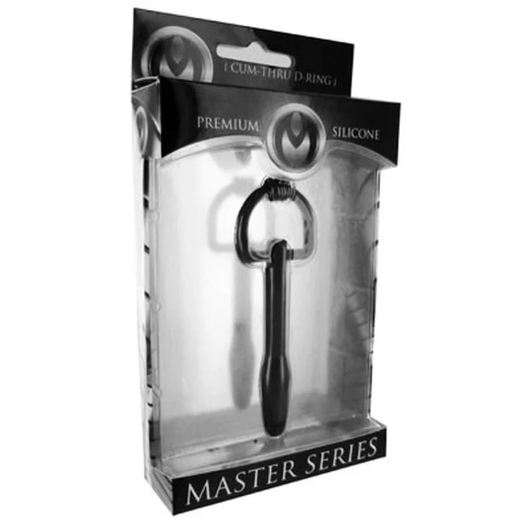 Silicone Cum-thru D-ring Penis Plug - Image 3