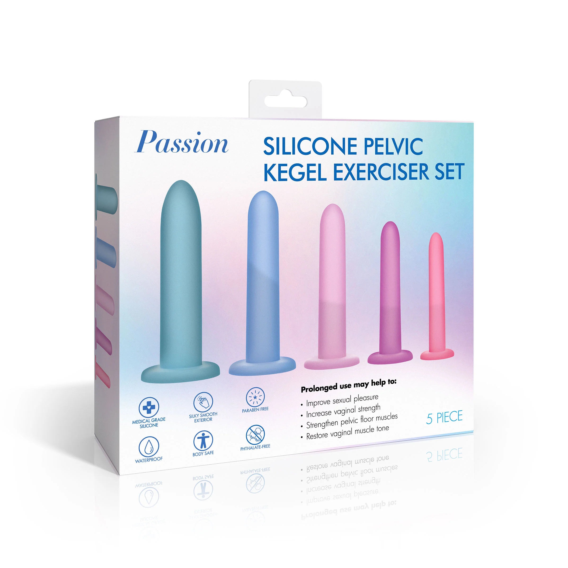 Silicone Pelvic Kegel Exerciser Set - Image 3