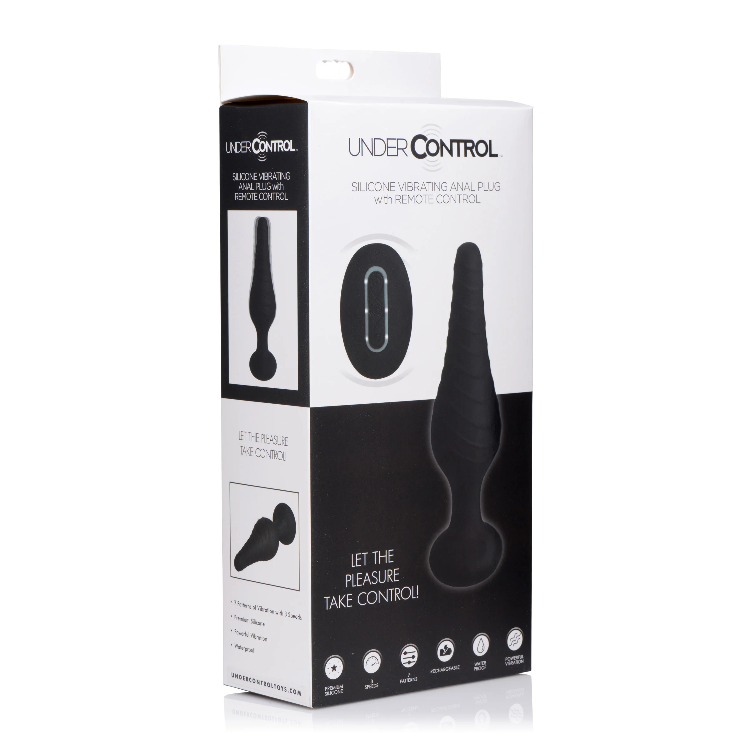 Silicone Vibrating Anal Plug With Remote Control - Image 2