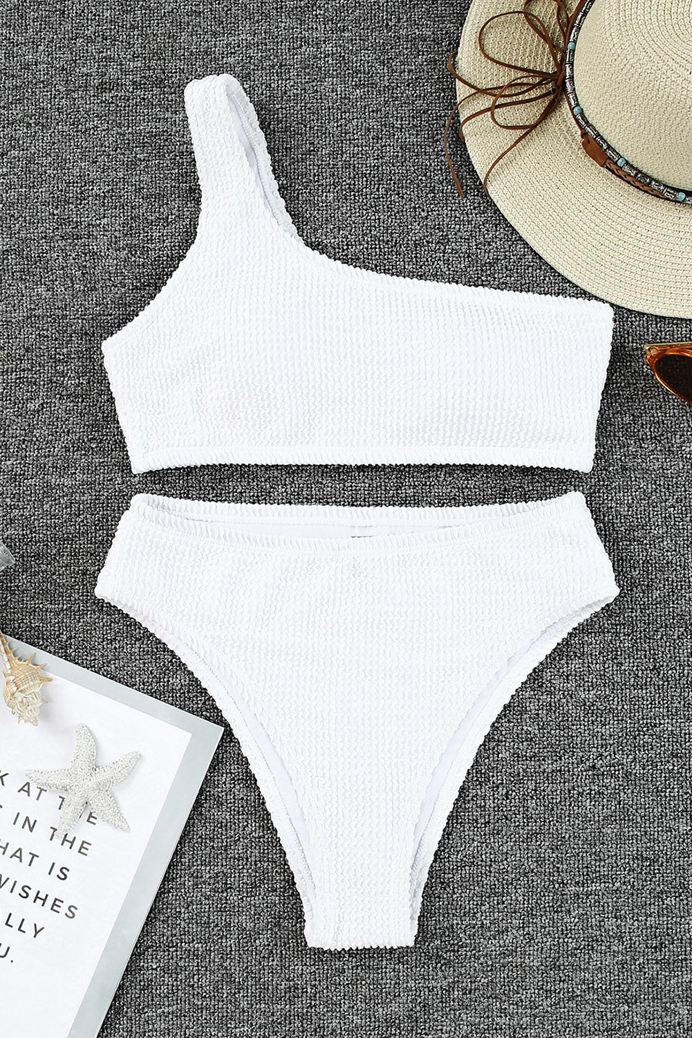 Single Shoulder Bikini Set - Image 13