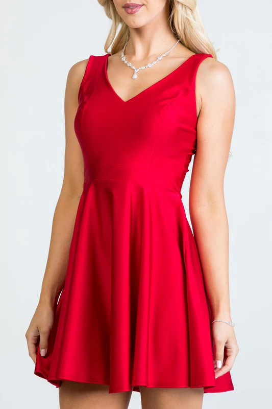 Sleeveless Dalia fit and flared tricot dress - Image 7