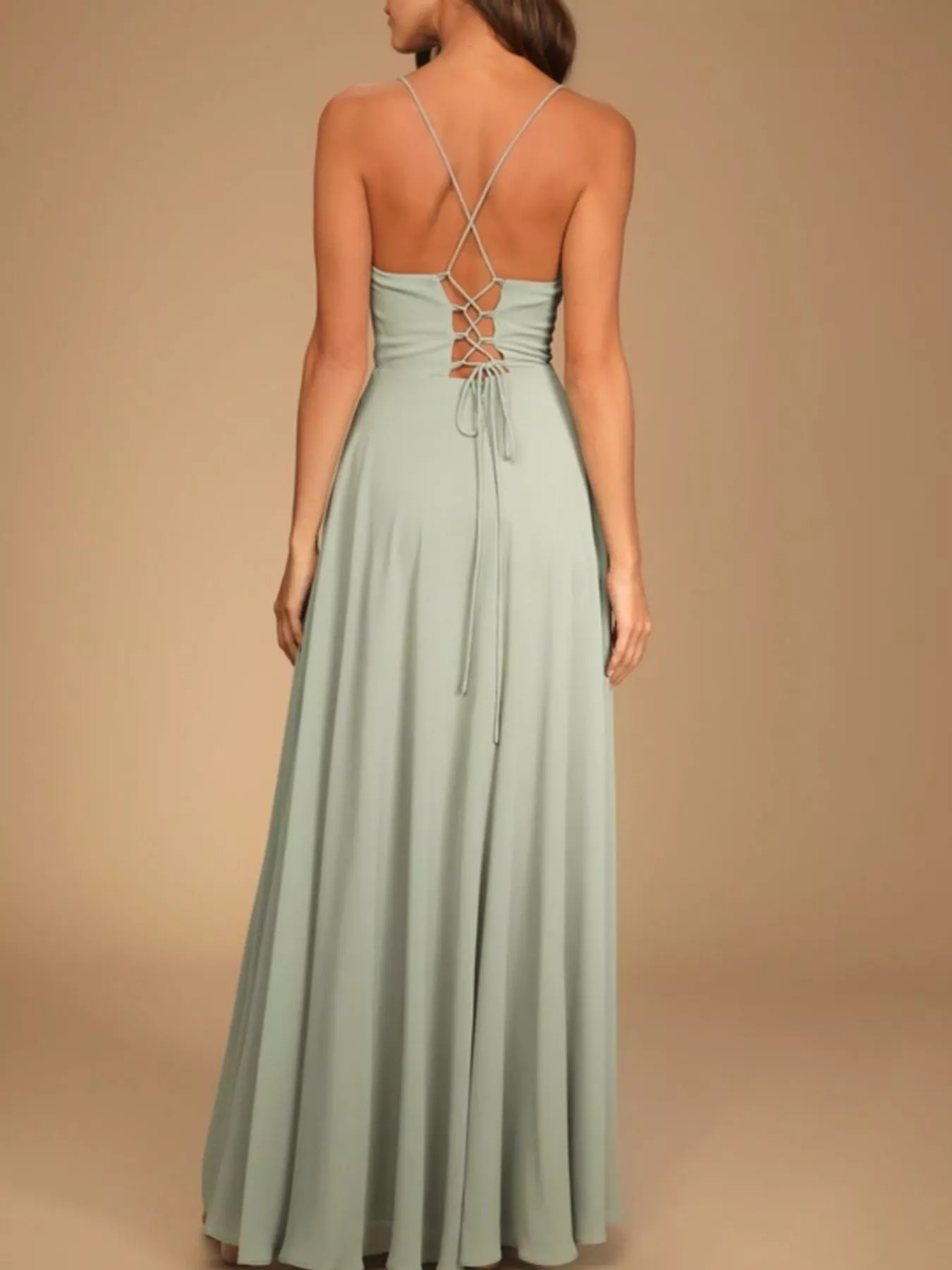 Slit Cowl Neck Maxi Dress - Image 3