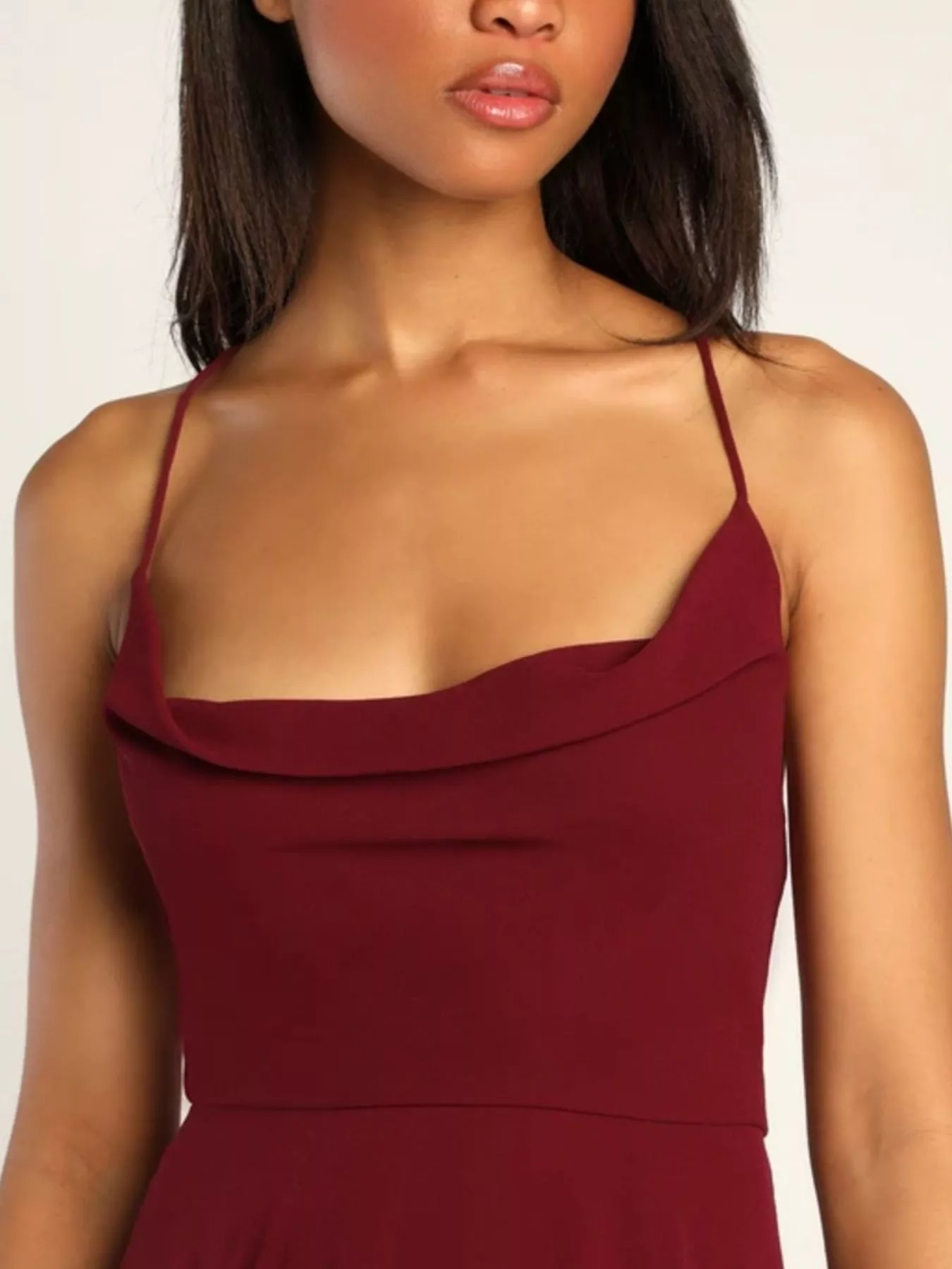Slit Cowl Neck Maxi Dress - Image 6