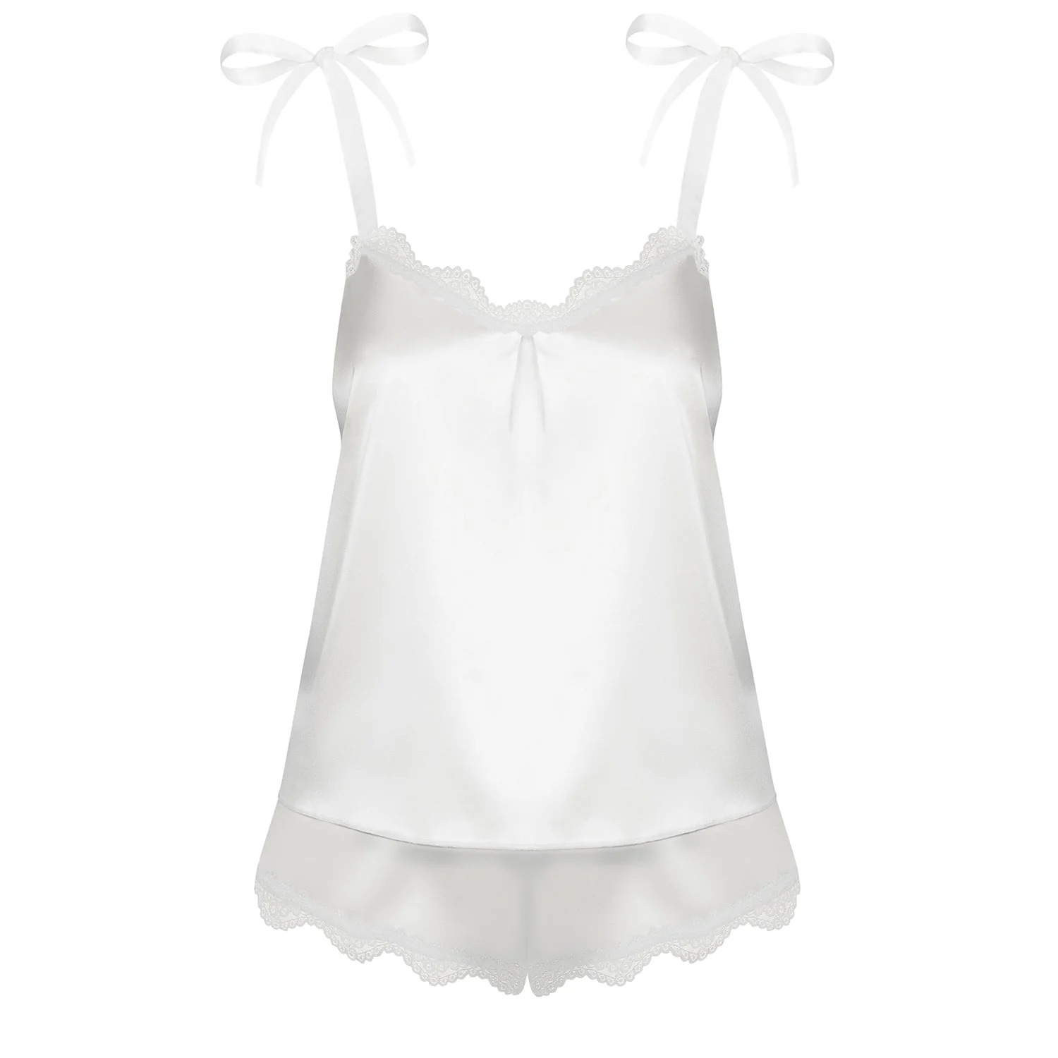 Smooth Satin Top & Panty Obsessive Prima Neve - Image 4