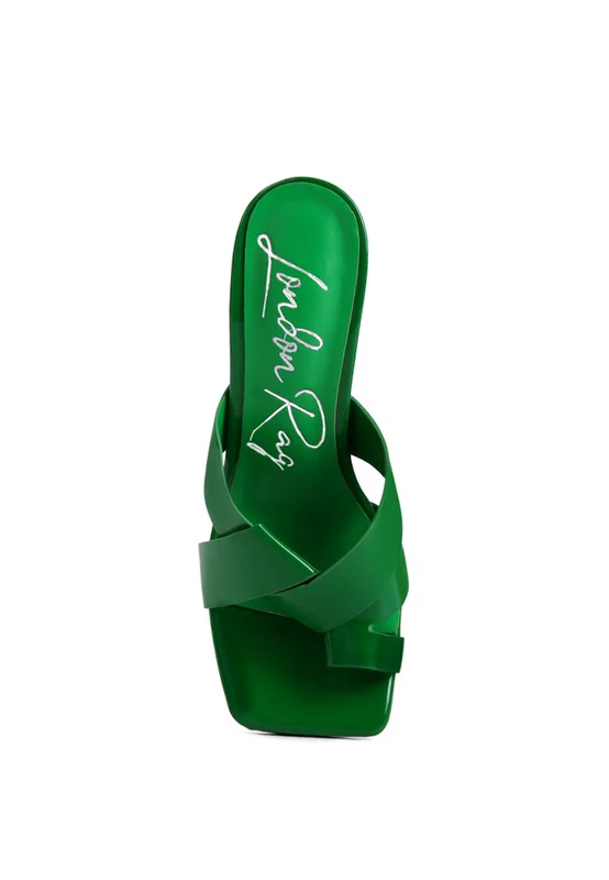 Snatched Intertwined Toe Ring Heeled Sandals - Image 11