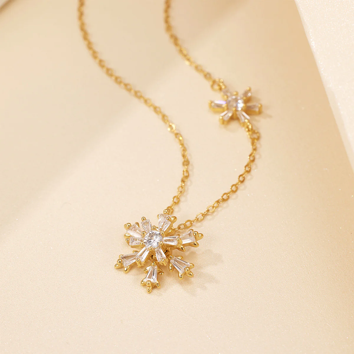 Snowflake Pendant Necklace - Image 2