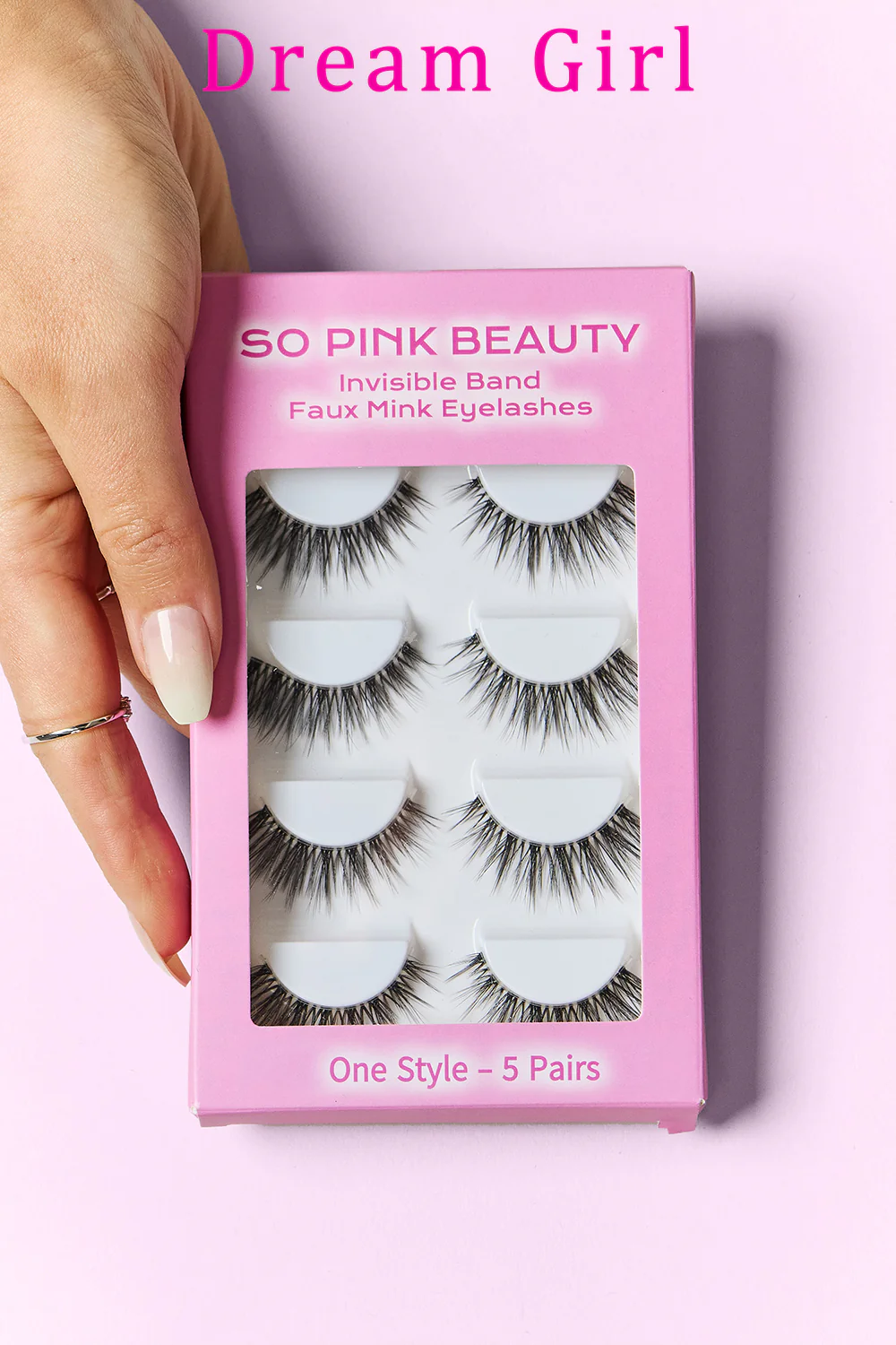 SO PINK BEAUTY Faux Mink Eyelashes 5 Pairs - Image 6