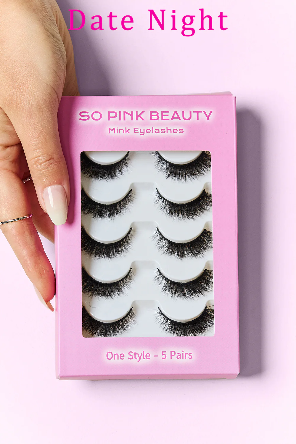 SO PINK BEAUTY Mink Eyelashes 5 Pairs - Image 4