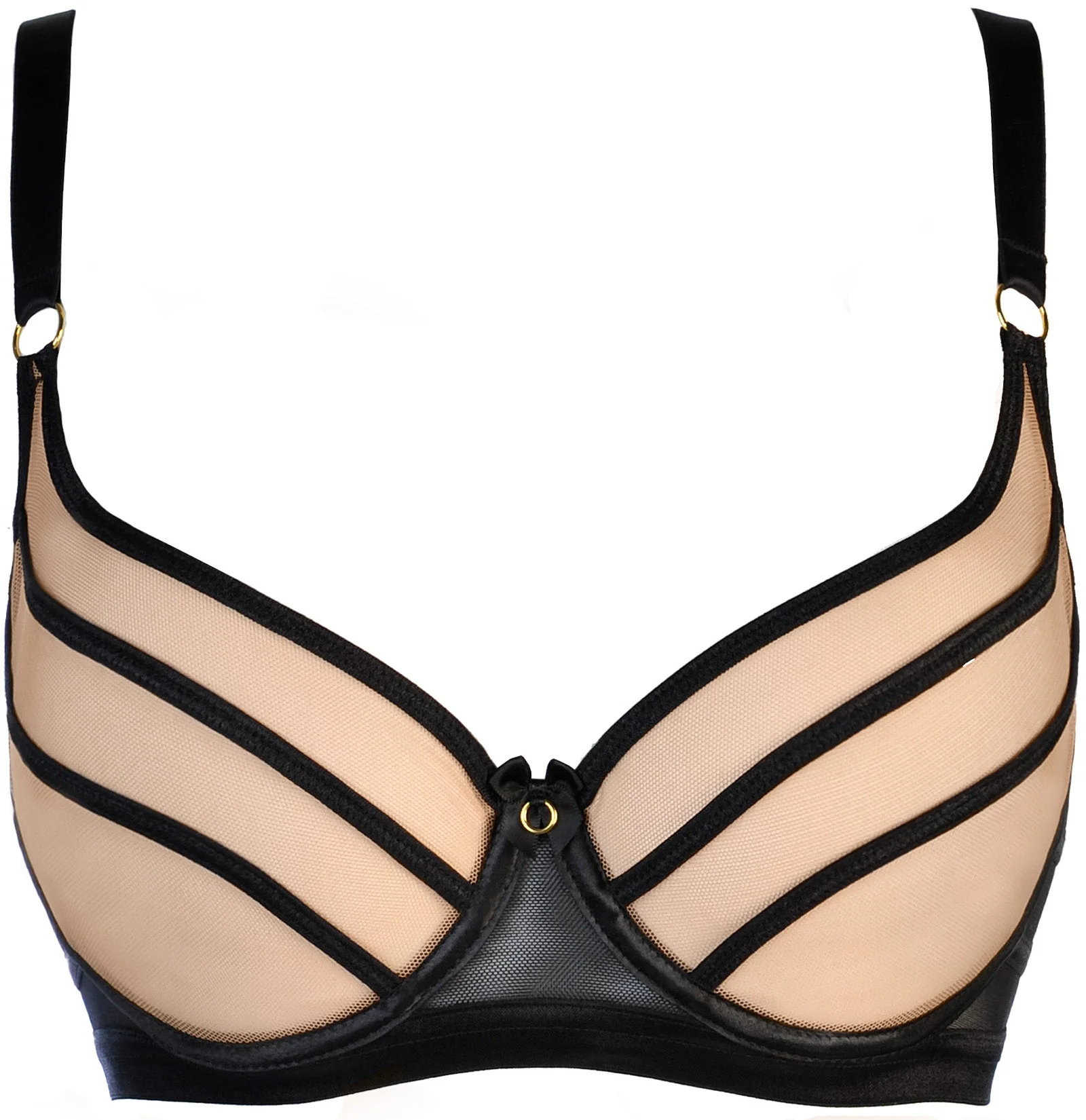 Soft Sheer Mesh Balconette Bra Axami Impression - Image 5