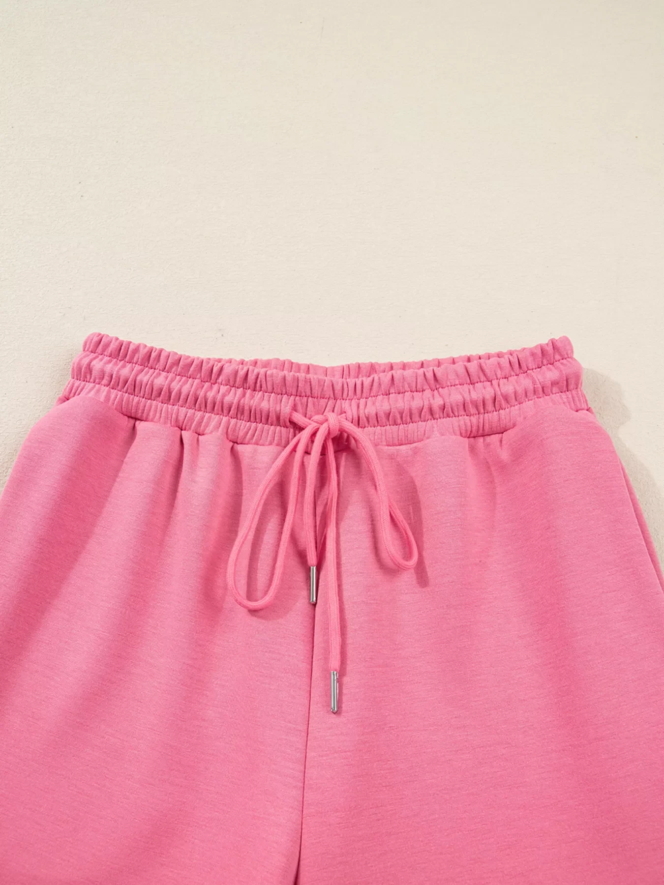 Solid Color Zip Up Hoodie Drawstring Loose Pants Set - Image 15