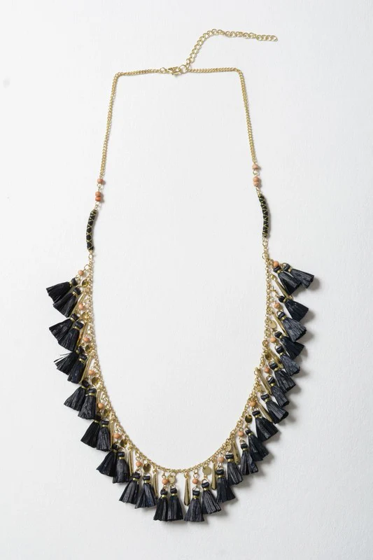Solid Tassel Chain Fashion Necklace - Image 10