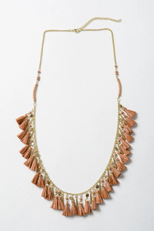 Solid Tassel Chain Fashion Necklace - Image 2