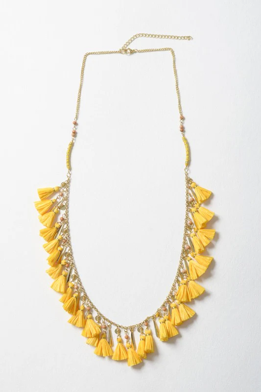 Solid Tassel Chain Fashion Necklace - Image 8