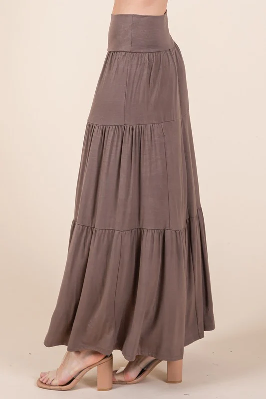 Solid Tiered Ruffle Skirt - Image 13