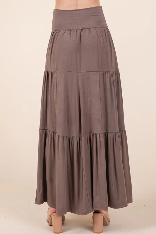 Solid Tiered Ruffle Skirt - Image 14