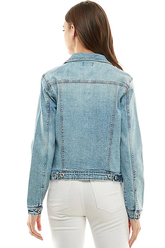 Spandex Ladies Casual Denim Jacket - Image 14