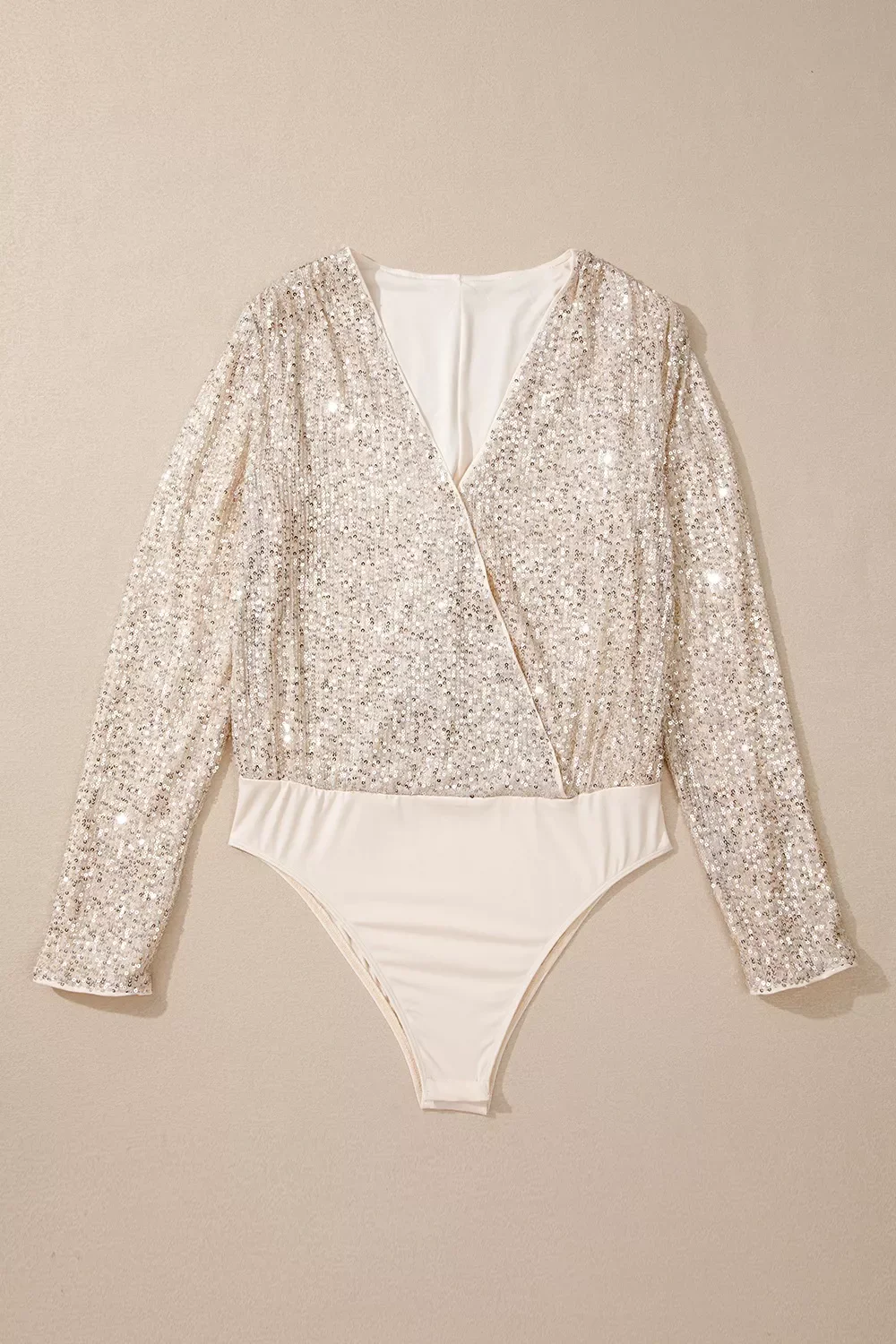 Sparkling Sequin Long Sleeve Bodysuit - Image 5