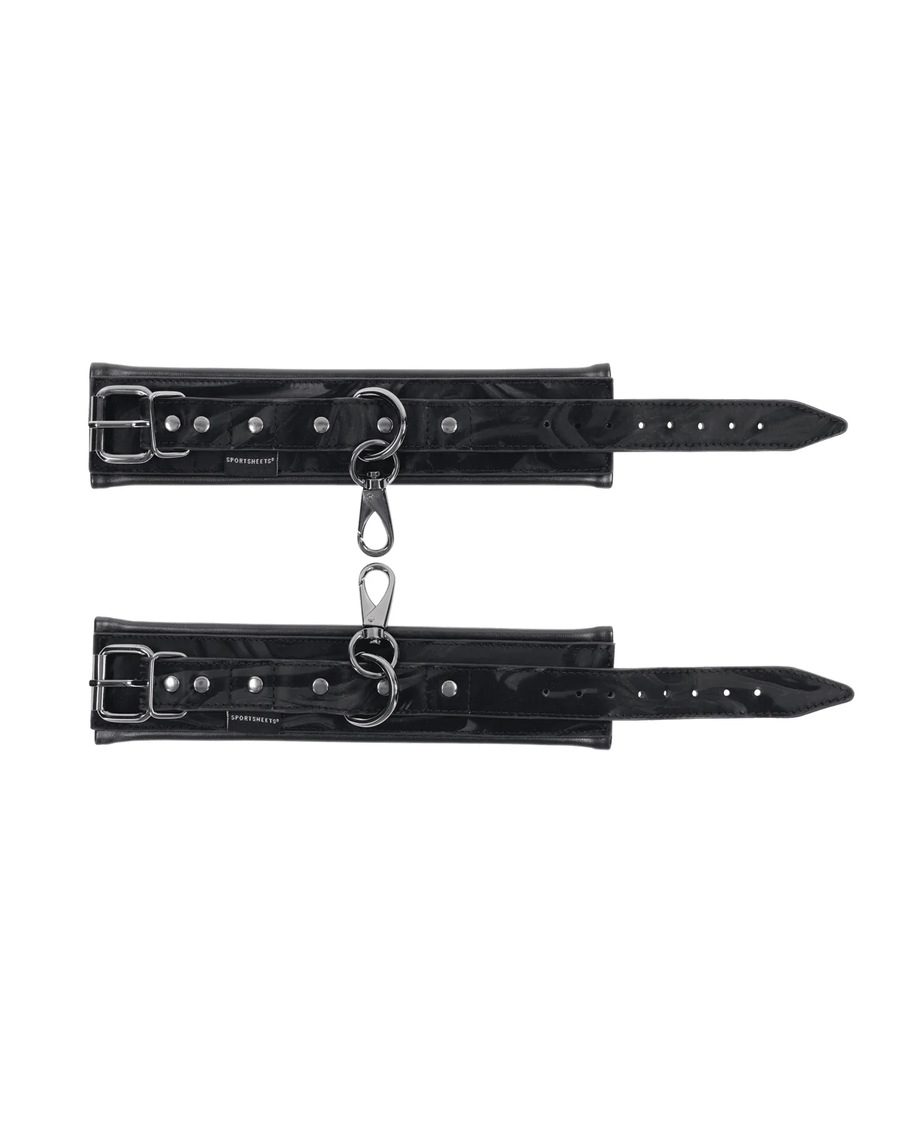 Sportsheets Velvet Noir Handcuffs - Black - Image 5