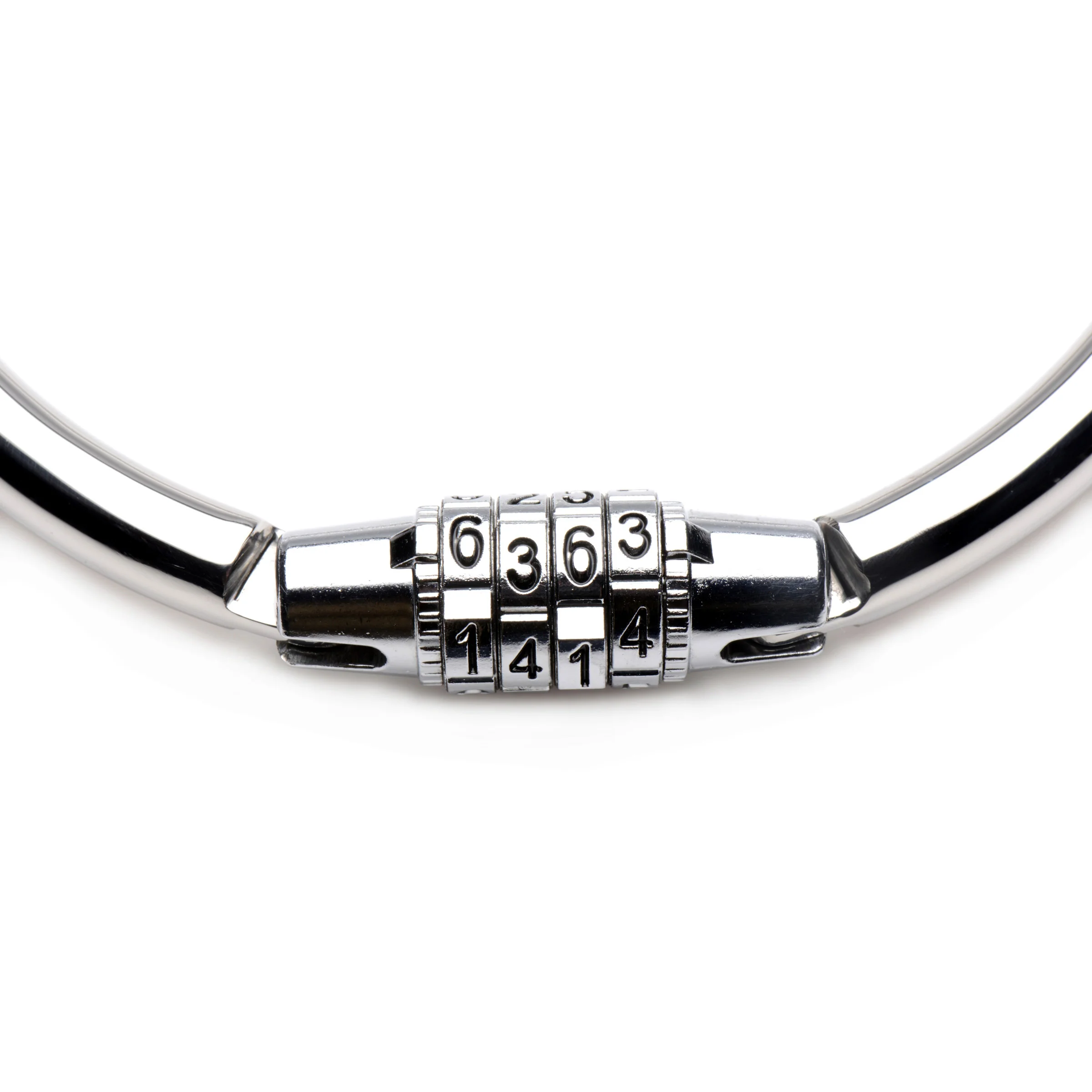 Stainless Steel Combination Lock Slave Collar - Image 4