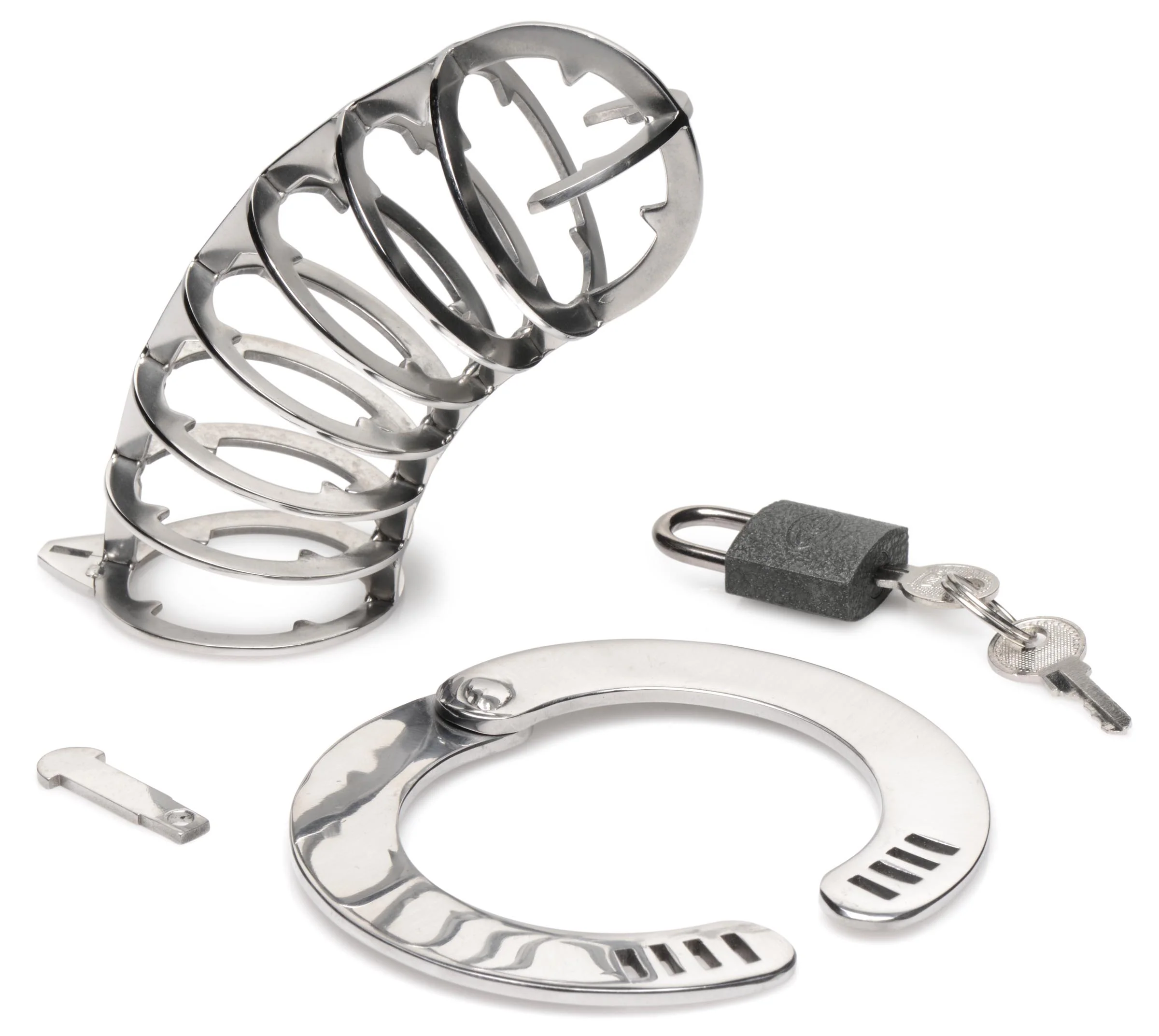Stainless Steel Spiked Chastity Cage - Image 5