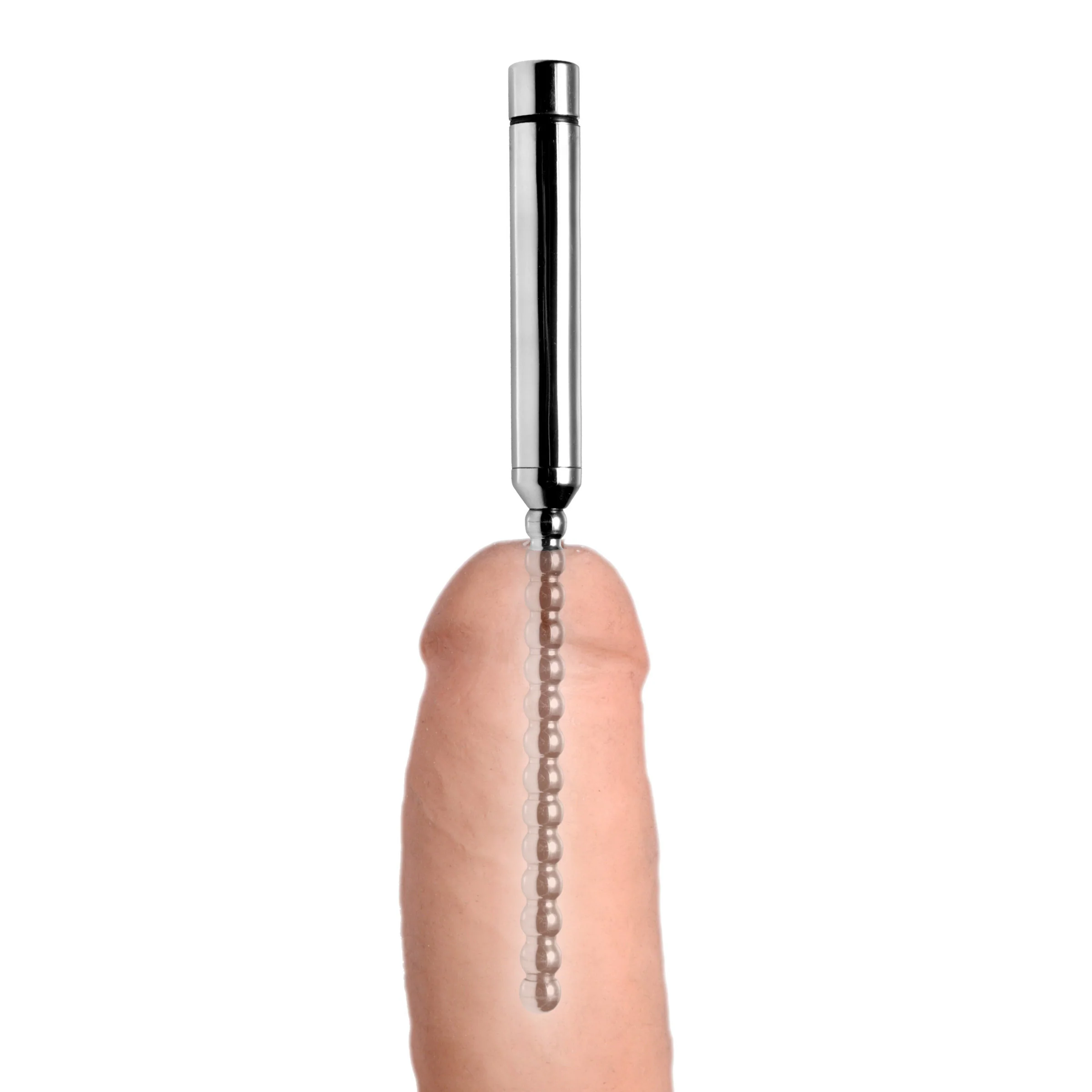Stainless Steel Vibrating Urethral Beaded Sound - Image 3