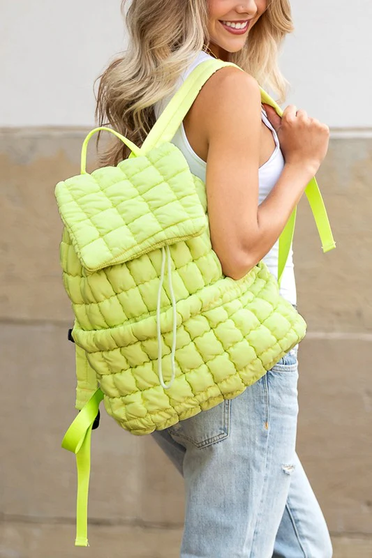 Stevie Quilted Puffer Backpack - Image 3