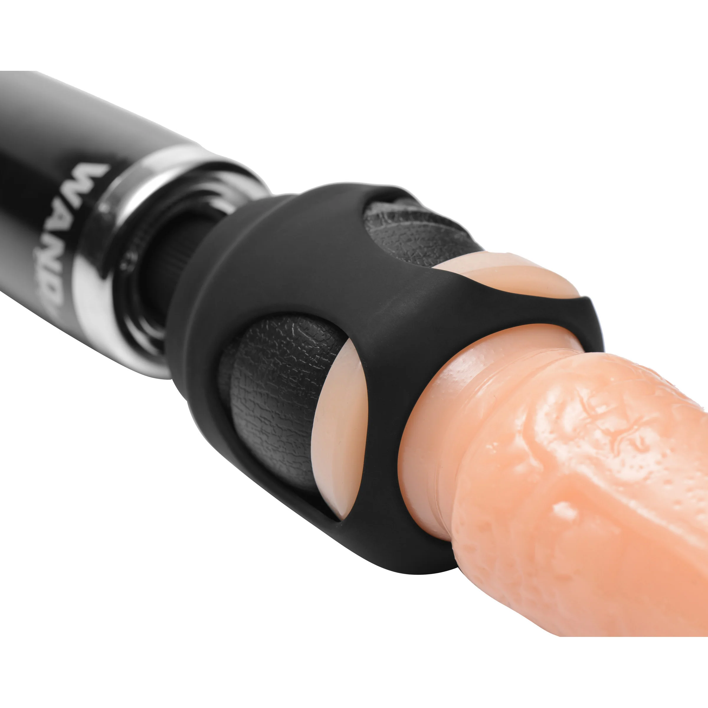 Strap Cap Vibrating Wand Harness Kit With Dildo - Image 2