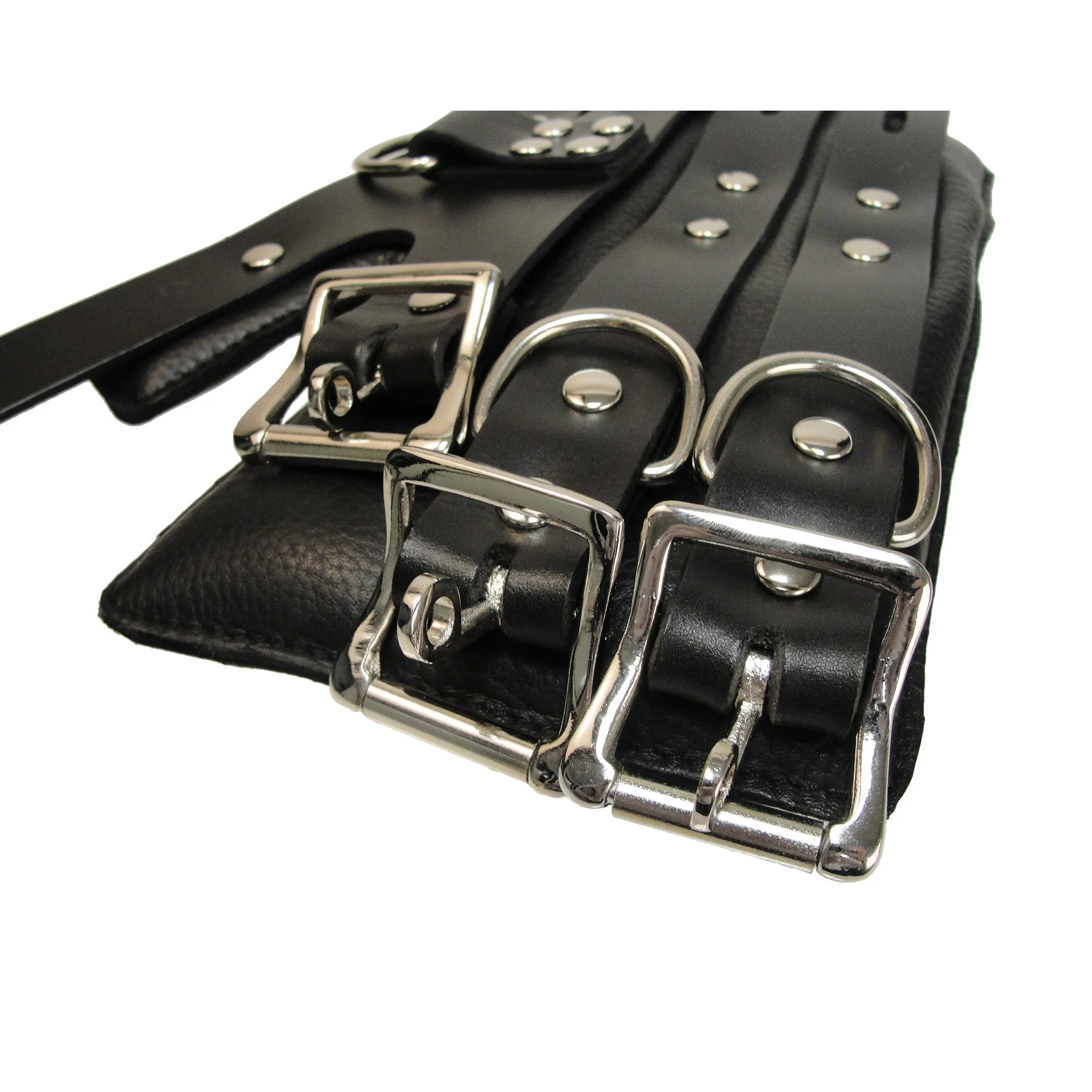 Strict Leather Four Buckle Suspension Cuffs - Image 3