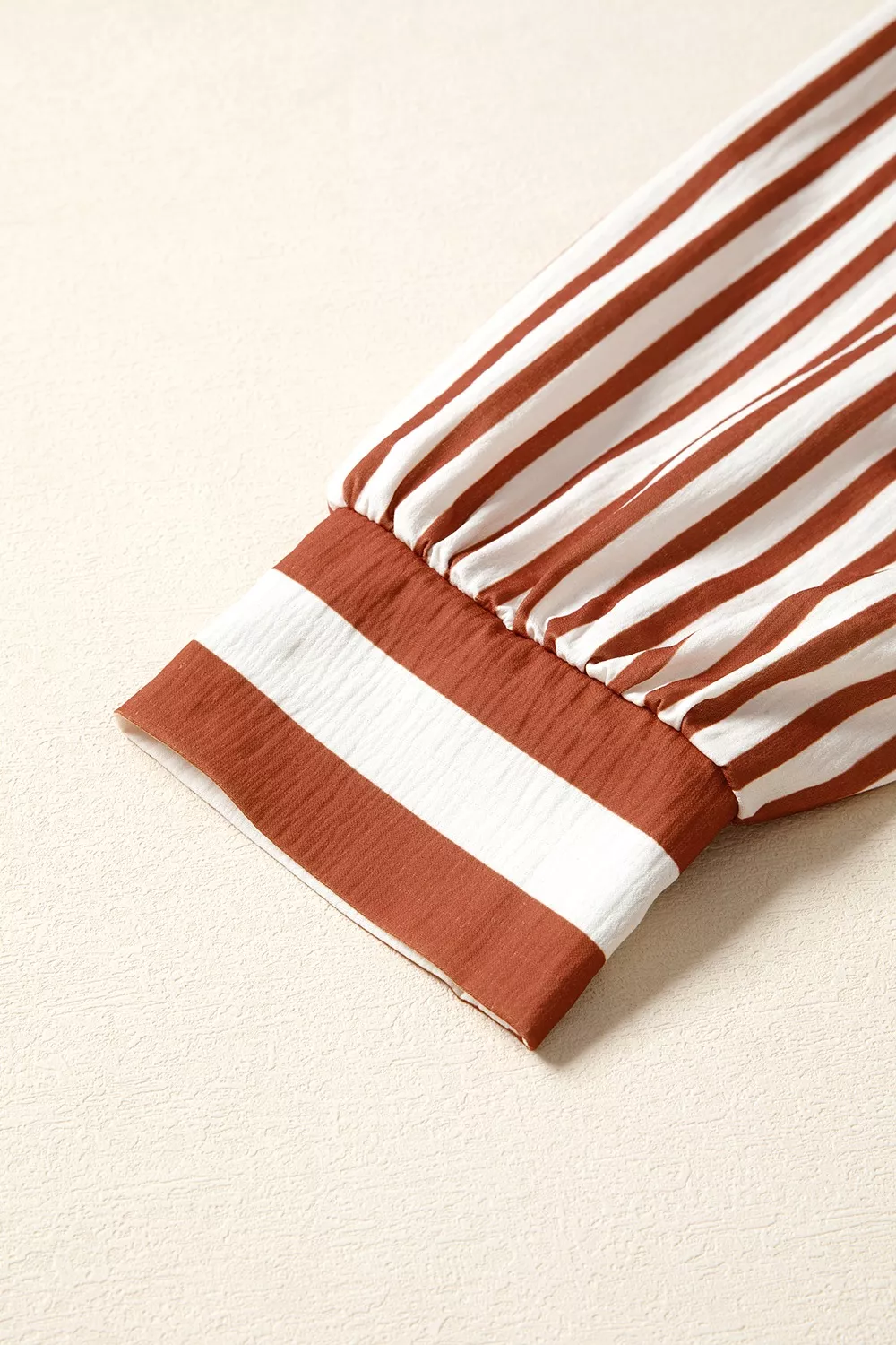 Stripe Babydoll Long Sleeve Blouse - Image 6