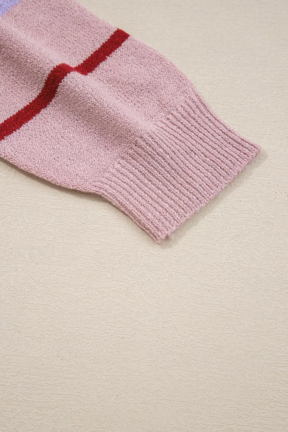 Striped Drop Shoulder Long Sleeve Sweater - Image 7