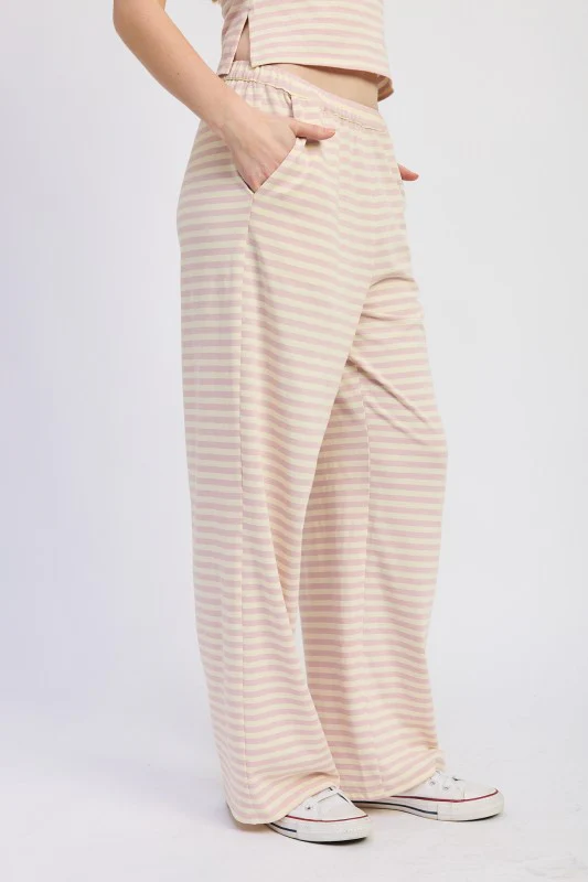STRIPED PANTS WITH ELASTIC WAISTBAND - Image 5