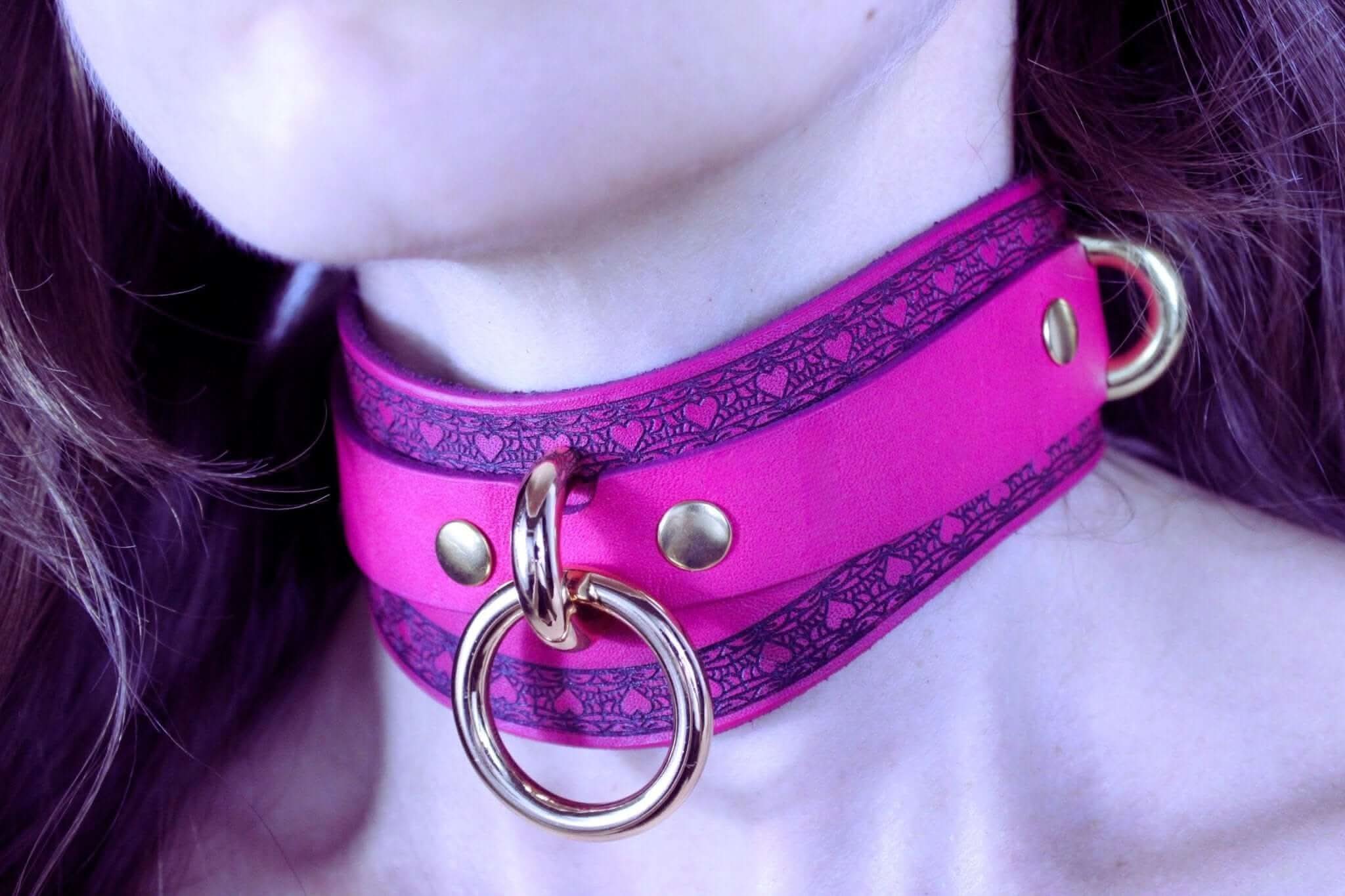 Submissive Collar Leather BDSM Collar - Discreet Submissive Jewelry - Image 4