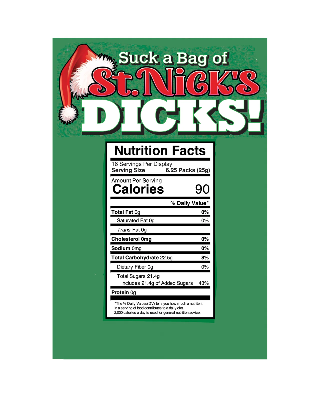 Suck a Bag of St. Nick's Dicks Candy - Display of 100 pk - Image 2