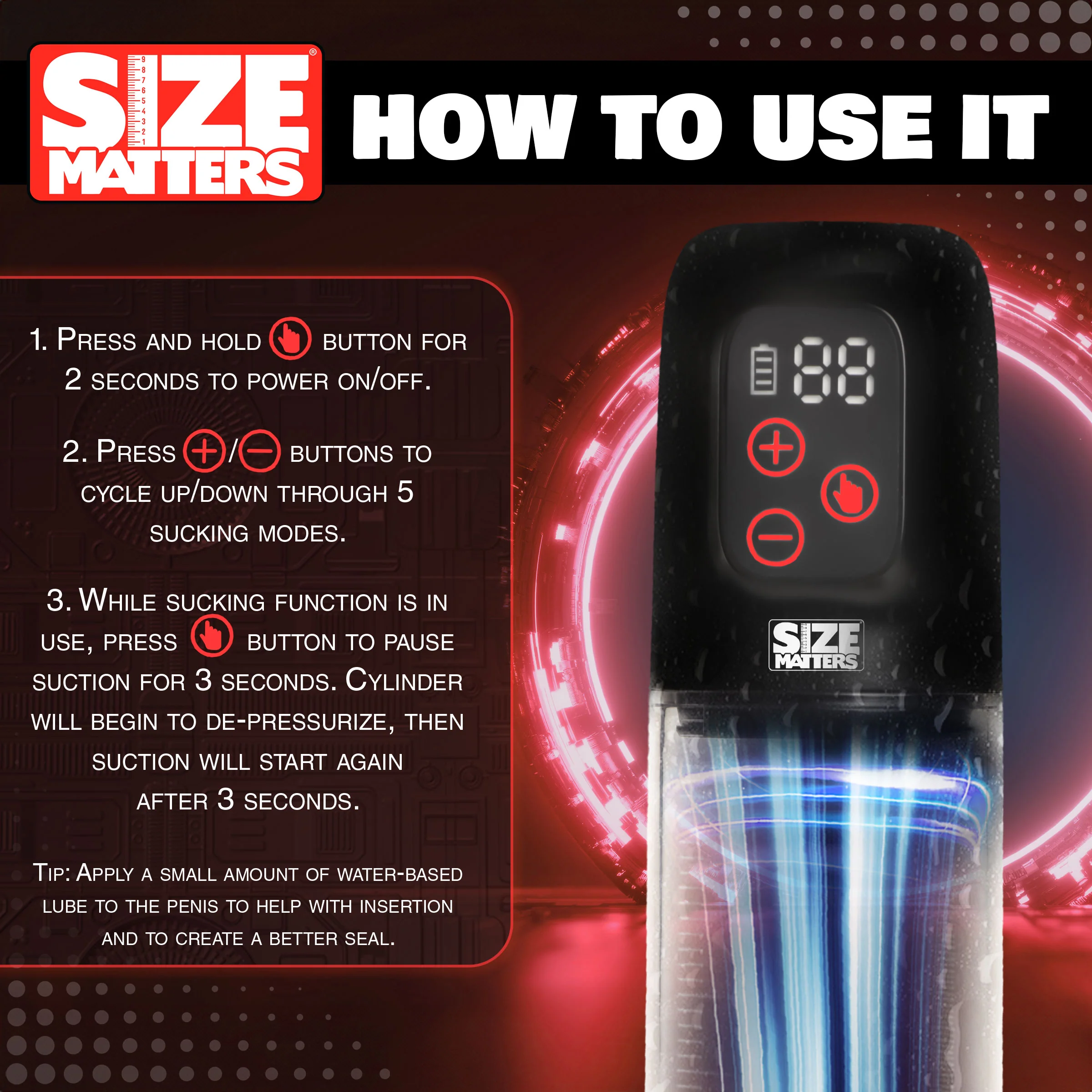 Sucking Penis Pump With Attachments - Image 2