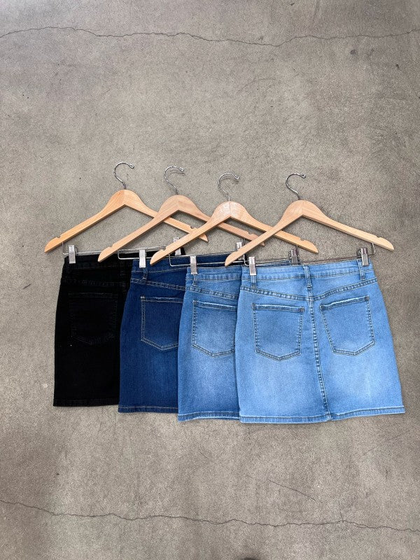 Summer Hot Girl High Waisted Denim Mini Skirt - Image 20