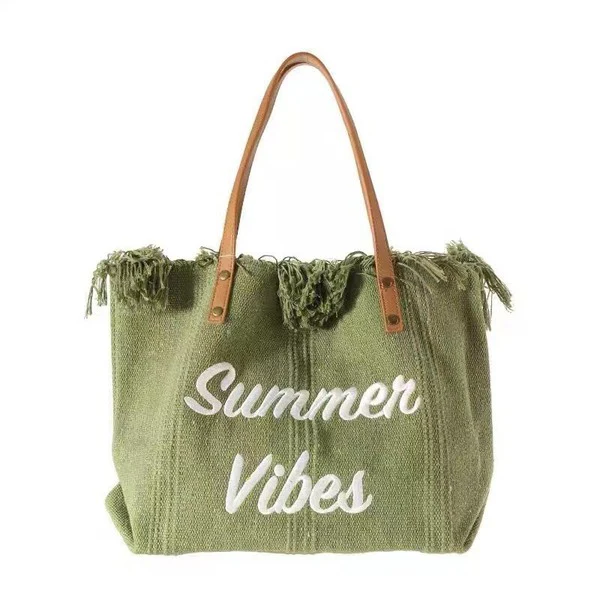 Summer Vibes Tote Handbag Purse Beach Totes - Image 6