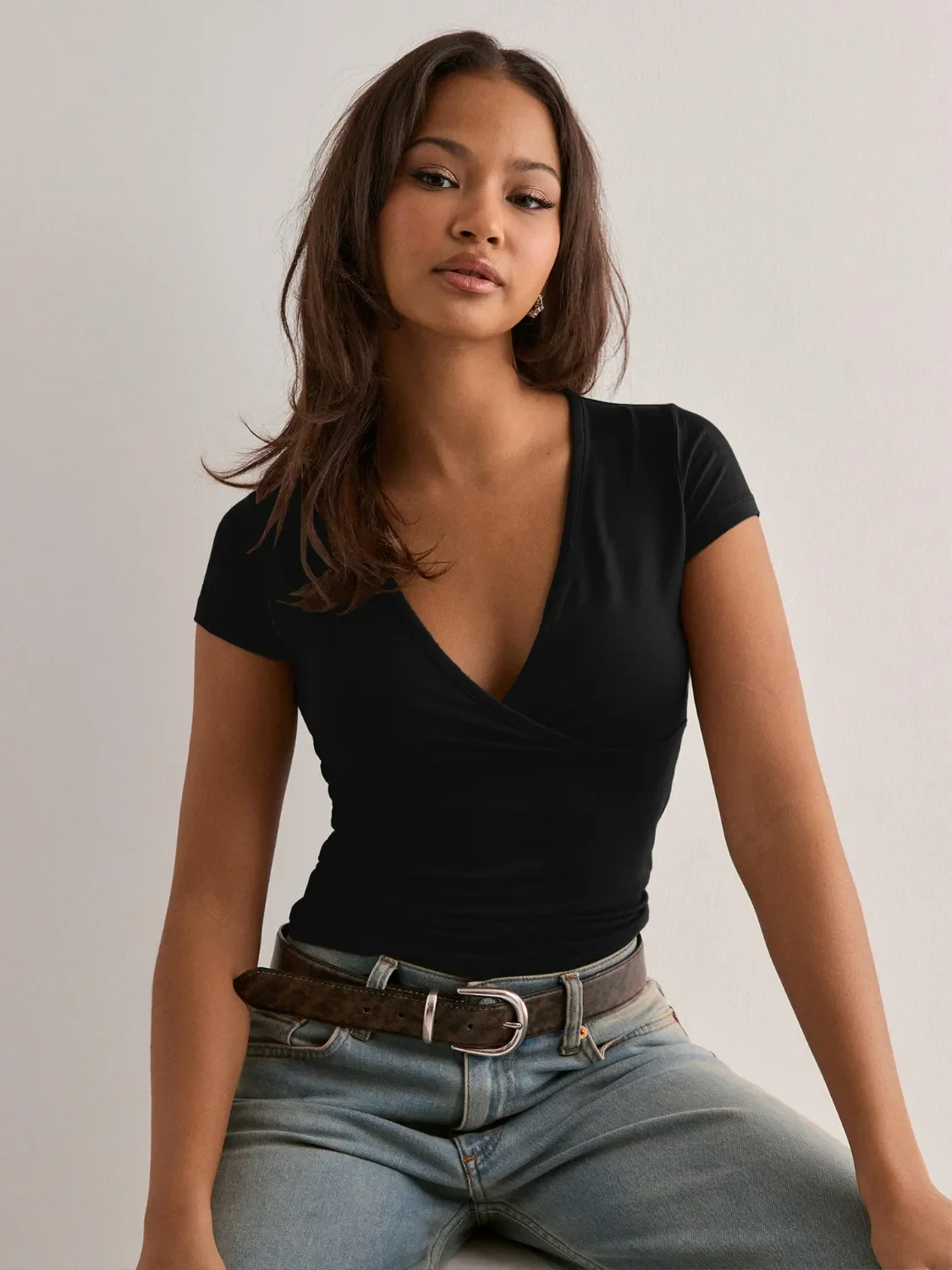 Surplice Short Sleeve T-Shirt - Image 28