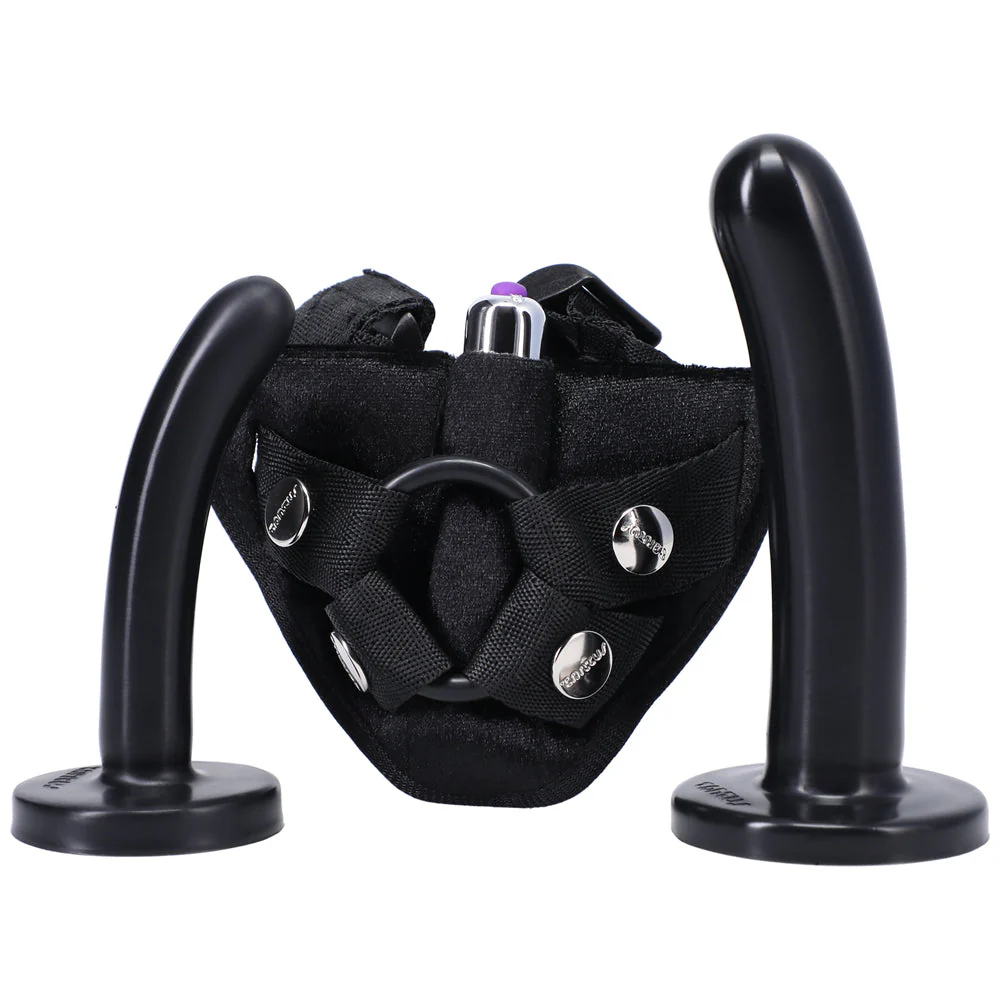 Tantus Bend Over Beginner Strap-On Harness Kit Black - Image 4