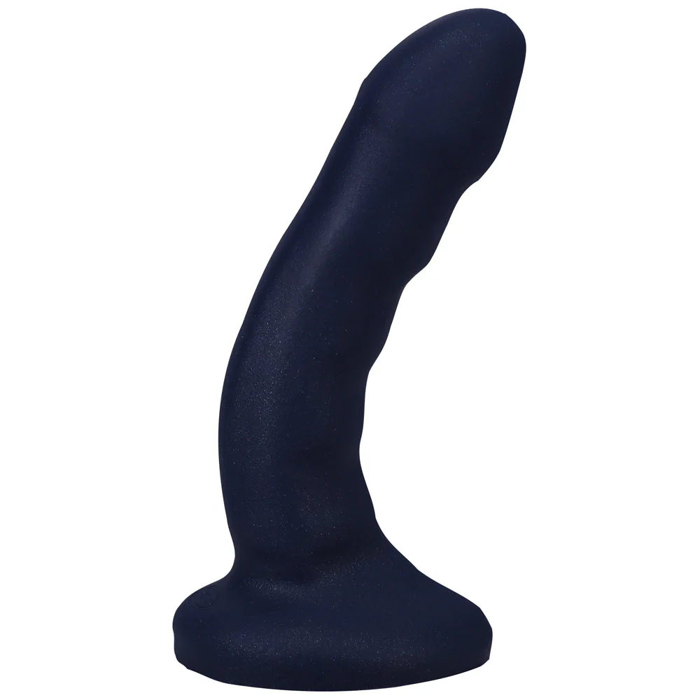 Tantus Curve 6.5 in. Dildo Medium-Firm Sapphire - Image 5