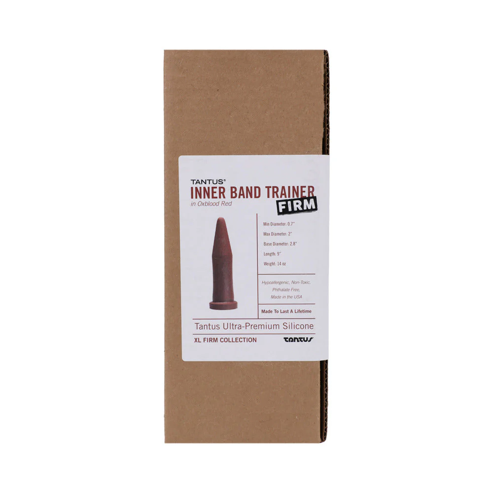 Tantus Inner Band Trainer Firm Dildo Garnet (Box) - Image 2