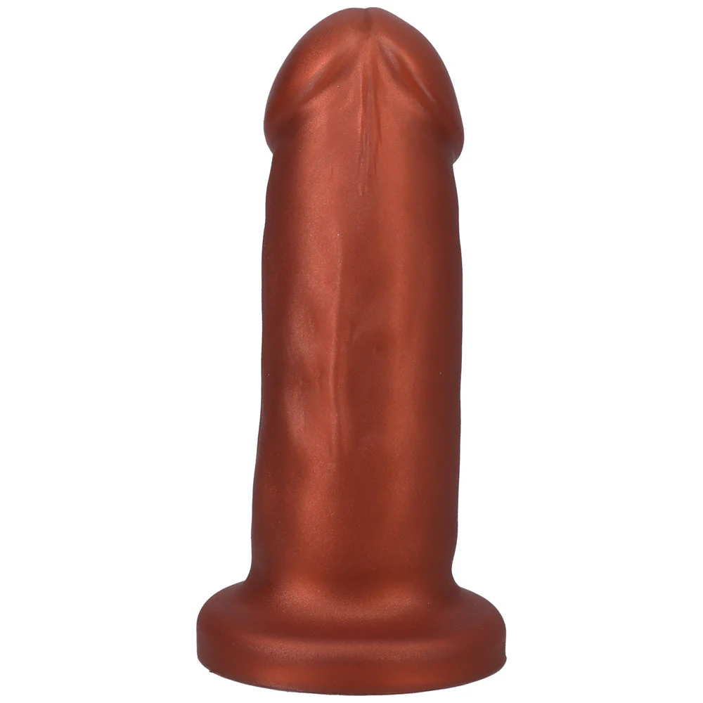 Tantus They/Them 5.5 in. Dildo Soft Copper - Image 4